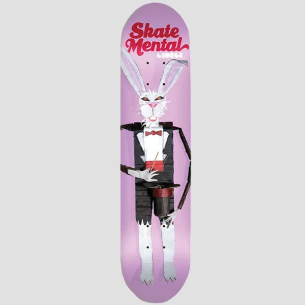 Skateboard Deck With Competitive Skating Specs-Skate Mental - Giorgi Rabbit Doll Pink Deck