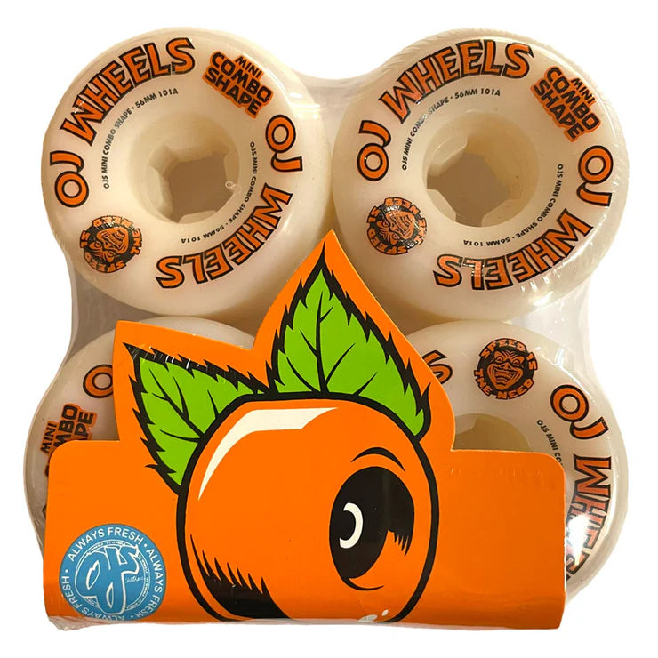 Skateboard Wheels For Maximum Riding Efficiency-OJ Wheels 54mm Team Line Original Mini Combo 101a