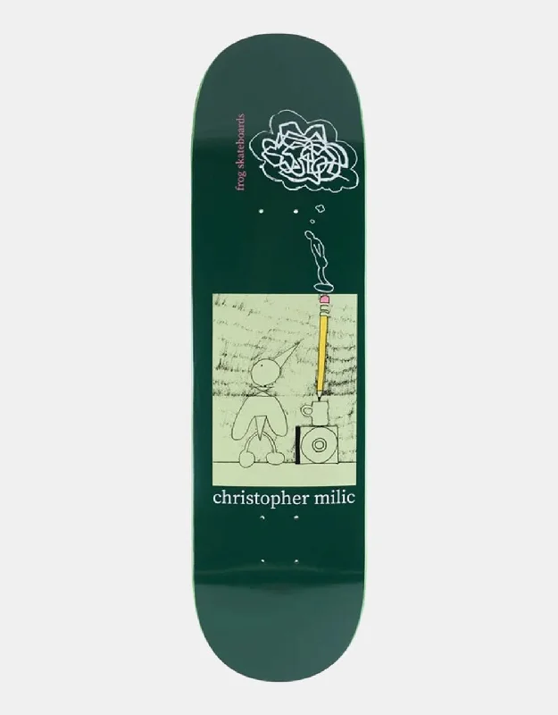 Skateboard Deck For Downhill Skating-Frog Milic Creative Block Skateboard Deck - 8.6"