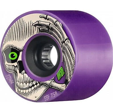 Skateboard Wheels With Reinforced Edges-Powell Peralta Wheels Kevin Reimer 72mm 75a Purple/Black