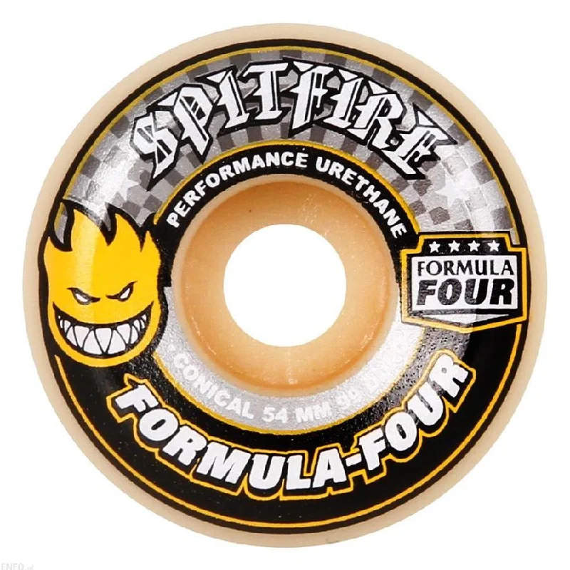 Skateboard Wheels For Smooth Surfaces-Spitfire Formula Four Conical 99D Wheels - (54mm)