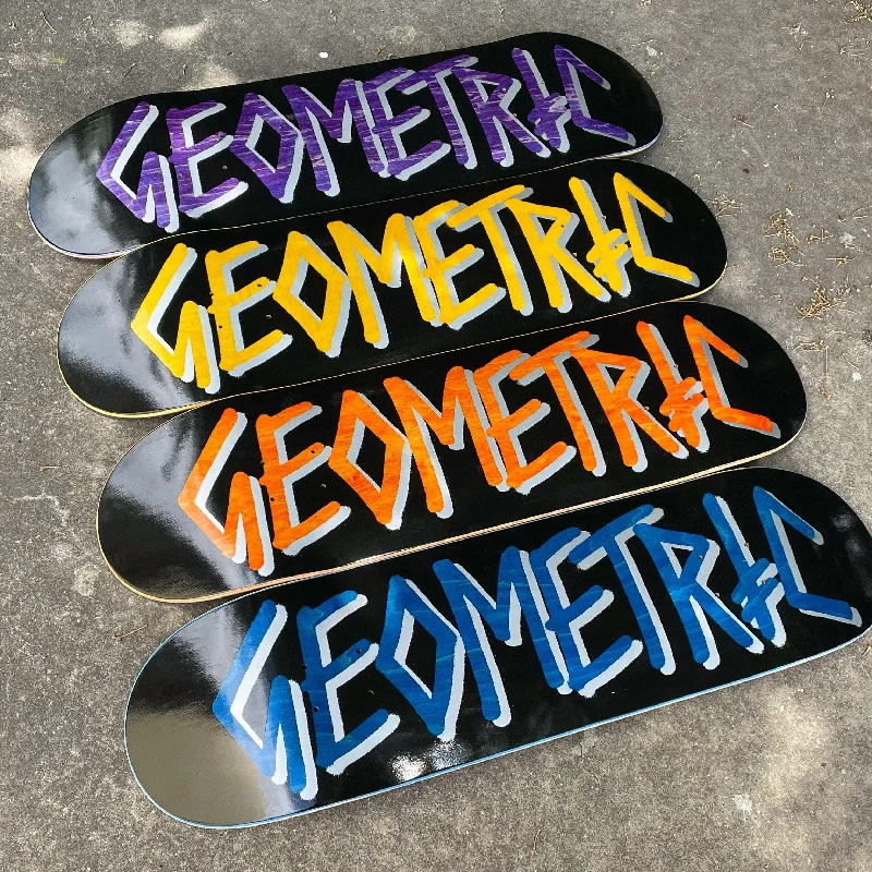 Skateboard Deck With Multi-Purpose Use-Geometric X Deathwish Deck - Random Vaneers