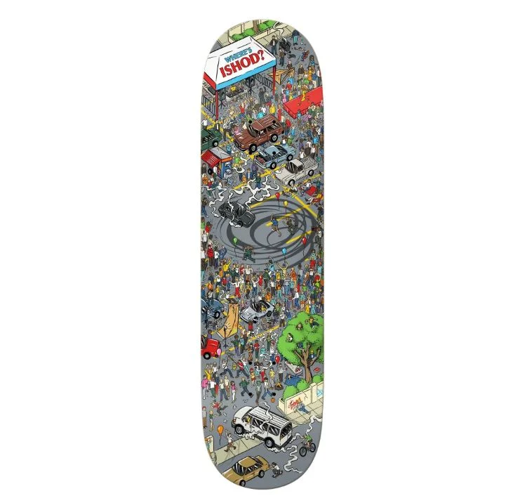 Skateboard Deck For Competitive Tricks-Real Deck Where's Ishod 8.25