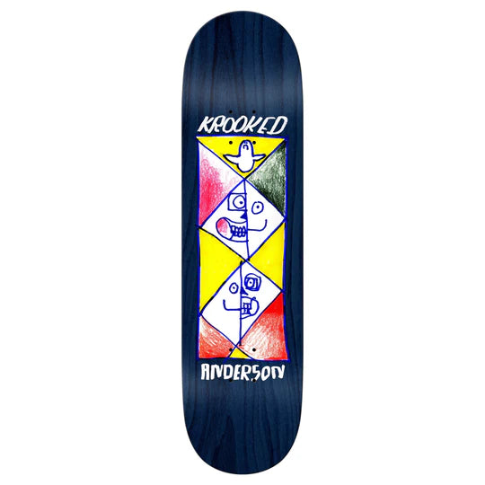 Skateboard Deck With Limited Edition Design-Krooked Manderson Paralel Deck - 8.38