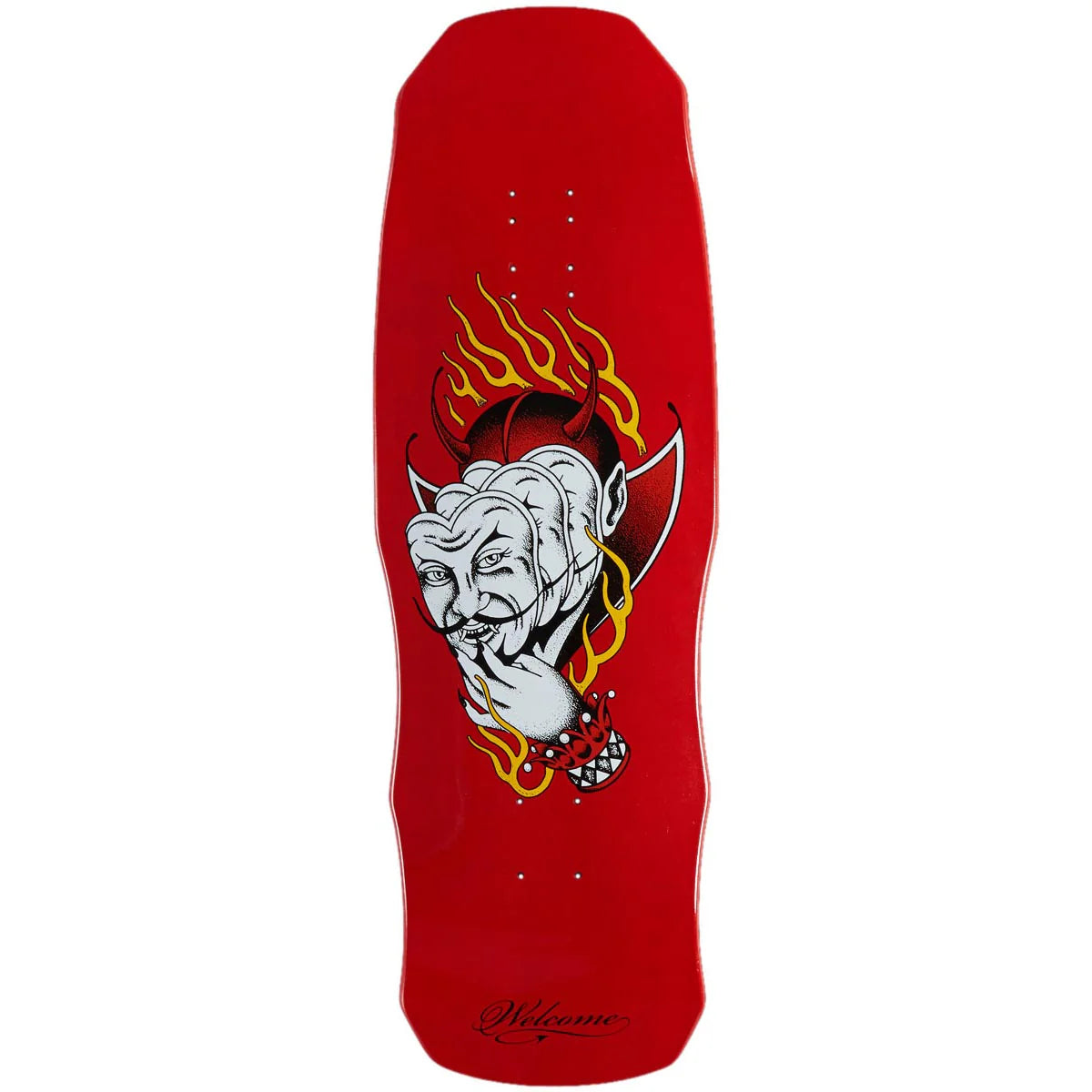 Skateboard Deck With Unique Designs-Welcome - Diablo on Dark Lord Deck (9.75")