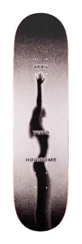 Skateboard Deck With Reinforced Nose And Tail-April Yuto Fade Deck