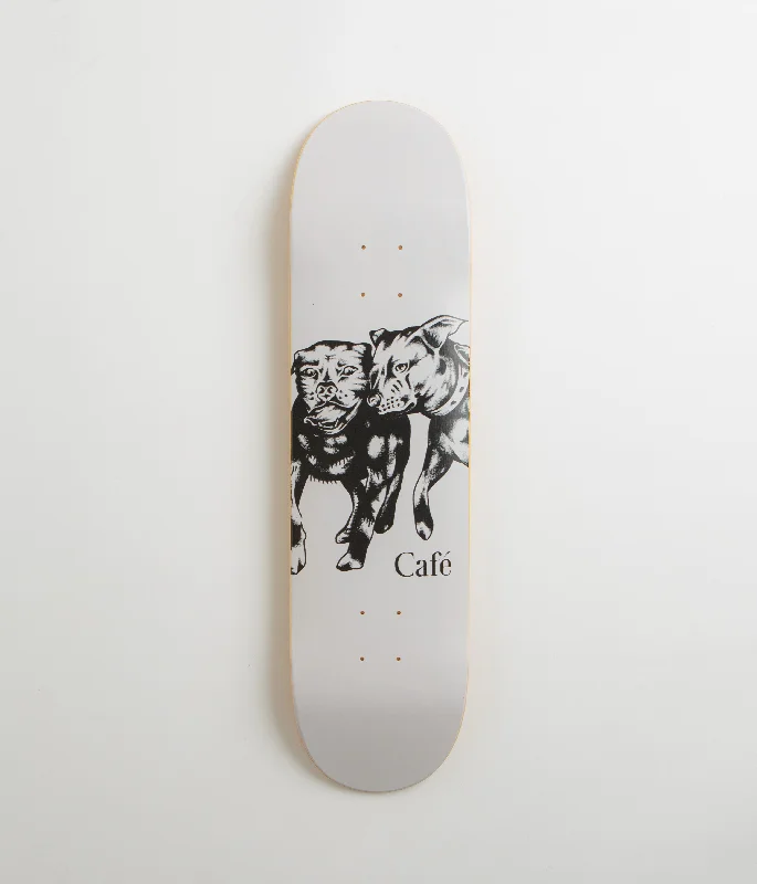 Skateboard Deck For Pro Skaters-Skateboard Cafe Pooch & JB Deck - Grey - 8.125"