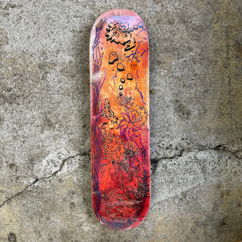 Skateboard Deck For Pro-Level Customization-GX1000 Seeing Sherbert Krull Deck 8.375