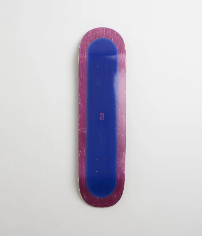 Skateboard Deck For Maximum Maneuverability-Poetic Collective Neon Blue Square Tail Deck - 8.5"