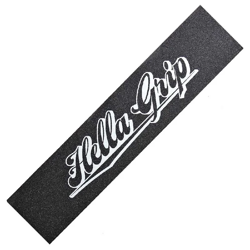 Skateboard Grip Tape With Maximum Stick Power-Hella Grip Classic White Logo Grip Tape