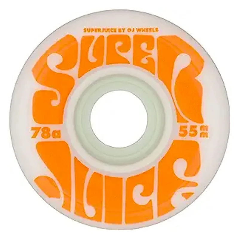 Skateboard Wheels With Lightweight Core-OJ WHEELS MINI SUPER JUICE WHITE 78A VARIANTS