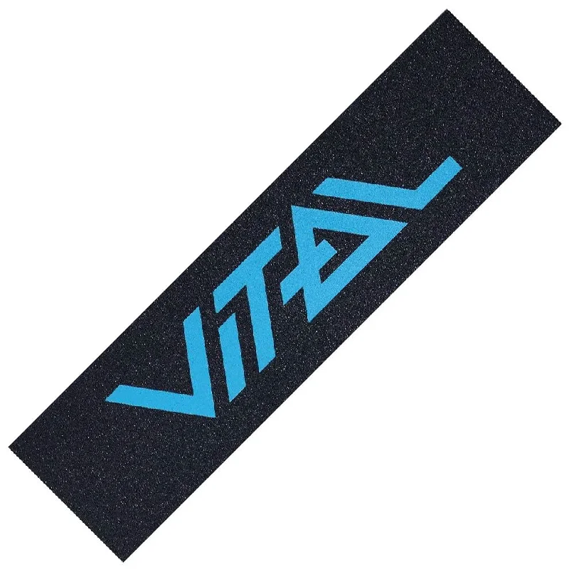 Skateboard Grip Tape With Bubble-Free Application-Vital Logo Grip Tape Teal