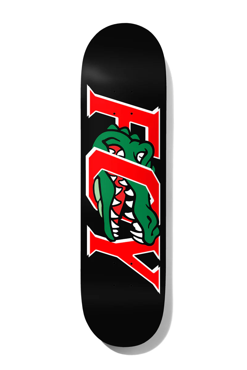 Skateboard Deck For Beginners-Deathwish Foy Gator Black/Red Twin Deck (8.25)