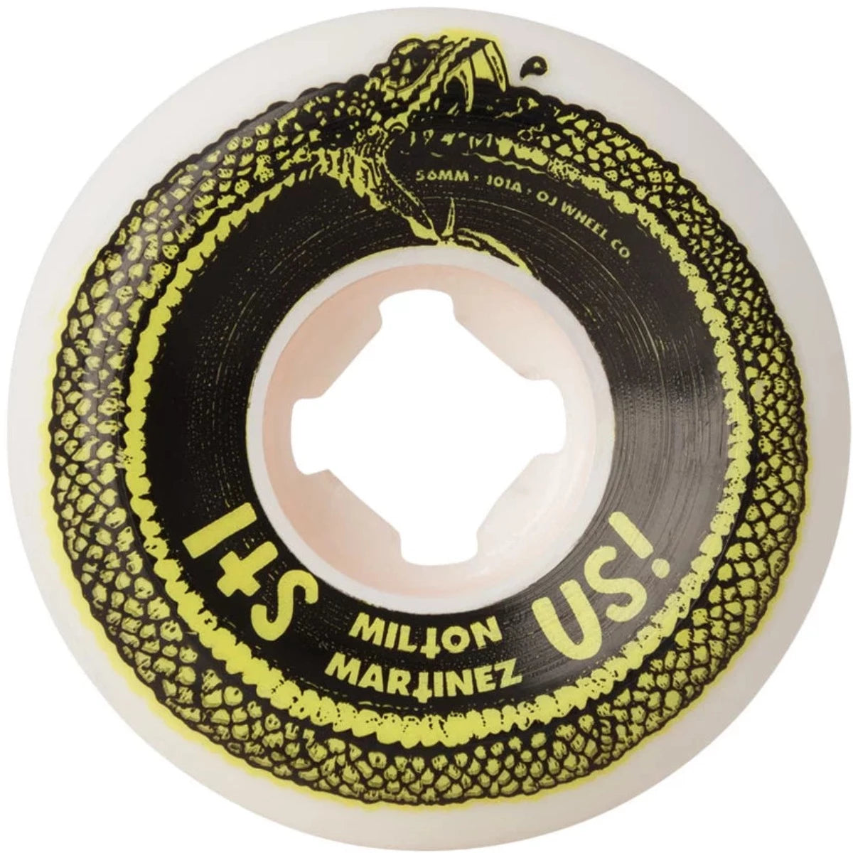 Skateboard Wheels With Precision Bearings-OJ Martinez Its Us Alexis Elite Hardline 56mm 101a