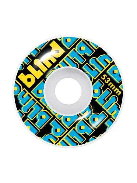 Skateboard Wheels With Ultimate Durability-Blind Stacked Yellow / Blue - Skateboard Wheels