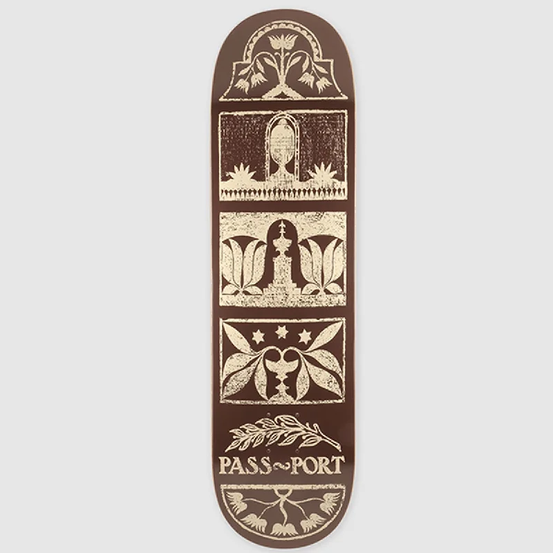 Skateboard Deck With Classic Aesthetic-Pass~Port - Rubbings Series  - Back~Yard Deck