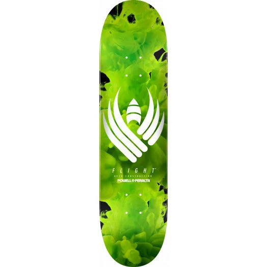 Skateboard Deck For Pro Competitions-Powell Flight Deck Burst Lime 8.5