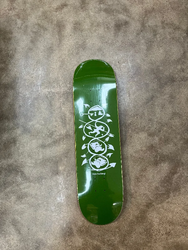 Skateboard Deck With Limited Edition Design-Polar Shin The Spiral of Life Deck - 8.5 Olive