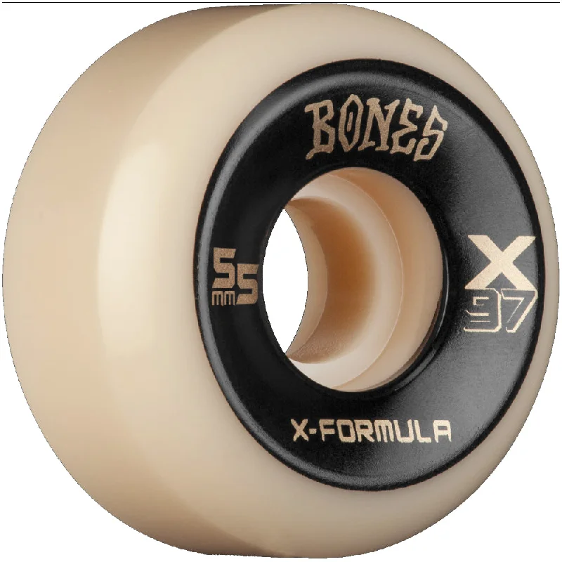 Skateboard Wheels With Low Wear Technology-Bones X-Formula V5 Sidecut X-97a 55mm - Skateboard Wheels