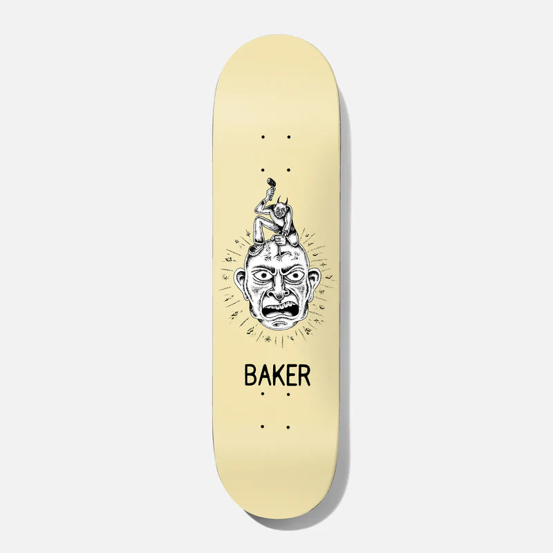 Skateboard Deck For Next-Level Stunts-Baker Figgy Chisel Head Deck - 8.125