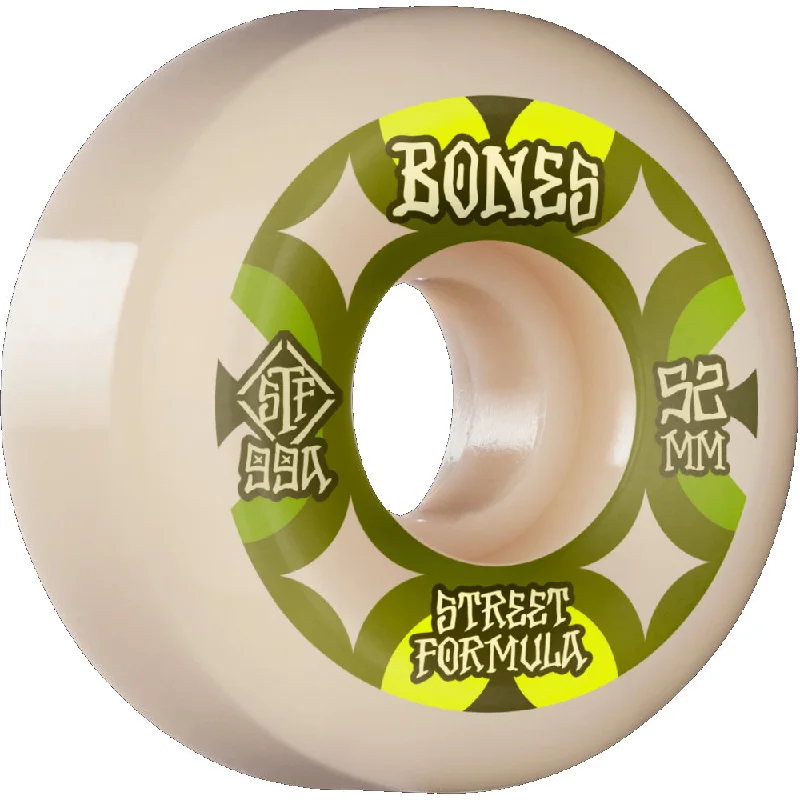 Skateboard Wheels With Extra Tough Build-Bones STF Retros V5 Sidecut 99A - Skateboard Wheels