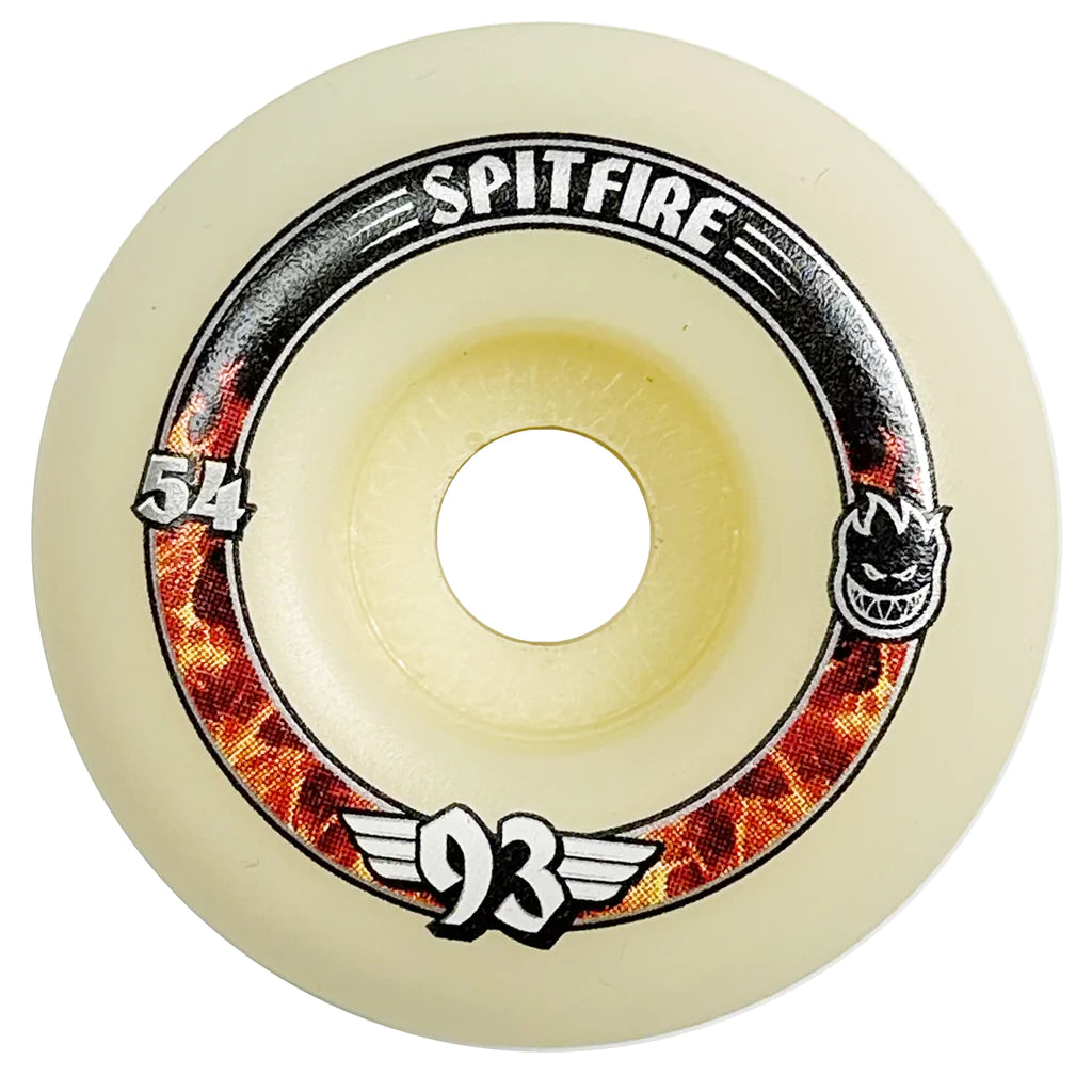 Skateboard Wheels With Lightweight Core-Spitfire F4 93D Radials-(54mm)