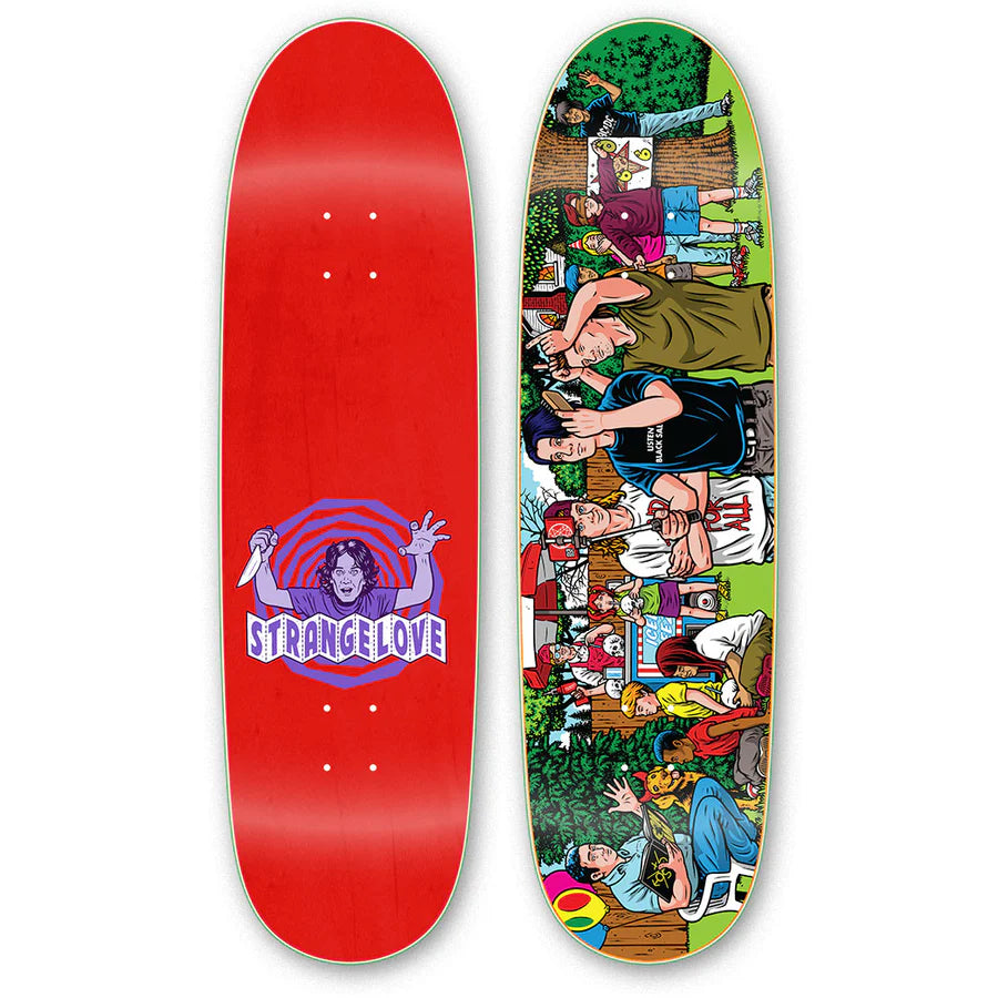 Skateboard Deck For High-Performance Riding-Strange Love - Serial Party II (Signed + Glow In The Dark) Deck (9.0")