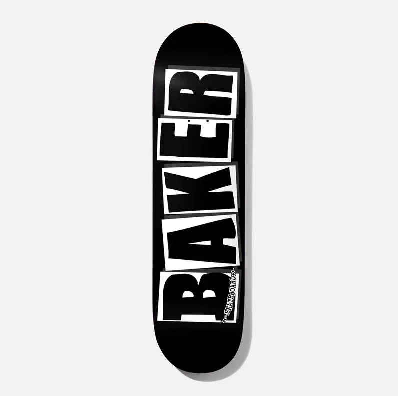 Skateboard Deck For Creative Skate Styles-Baker Deck Brand Logo Black 8.25