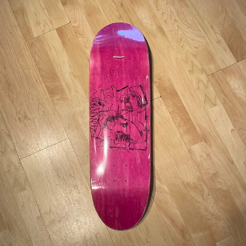 Skateboard Deck With Best Board Control-Leftover Skates Pink Football Deck - 9.0