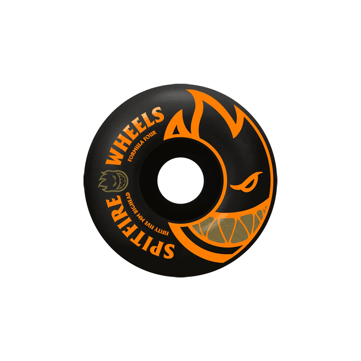 Skateboard Wheels For Unmatched Durability-Spitfire - Formula 4 99a Bighead Black/Orange Wheels (53mm/55mm)