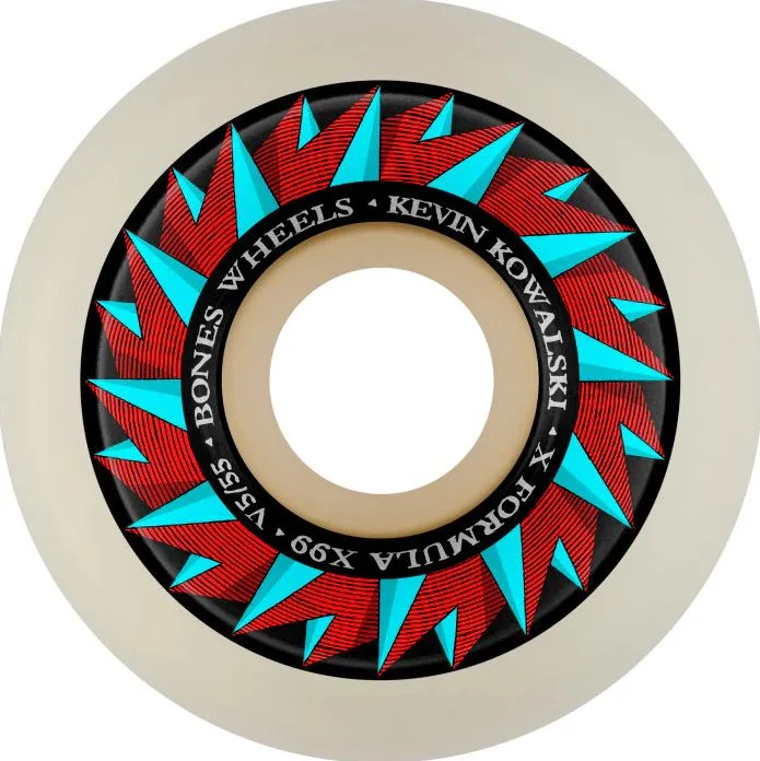 Skateboard Wheels For High-Speed Racing-Bones Wheels X99 54mm V5 sidecut 99a Kowalski Against The Grain