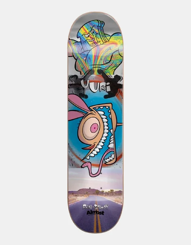 Skateboard Deck For Reliable Performance-Almost x Ren & Stimpy Yuri Road Trip R7 Skateboard Deck