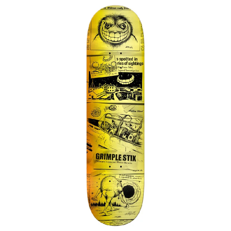 Skateboard Deck With Durable Finish-Anti-Hero Hewitt Grimple Sightings Deck - 8.3