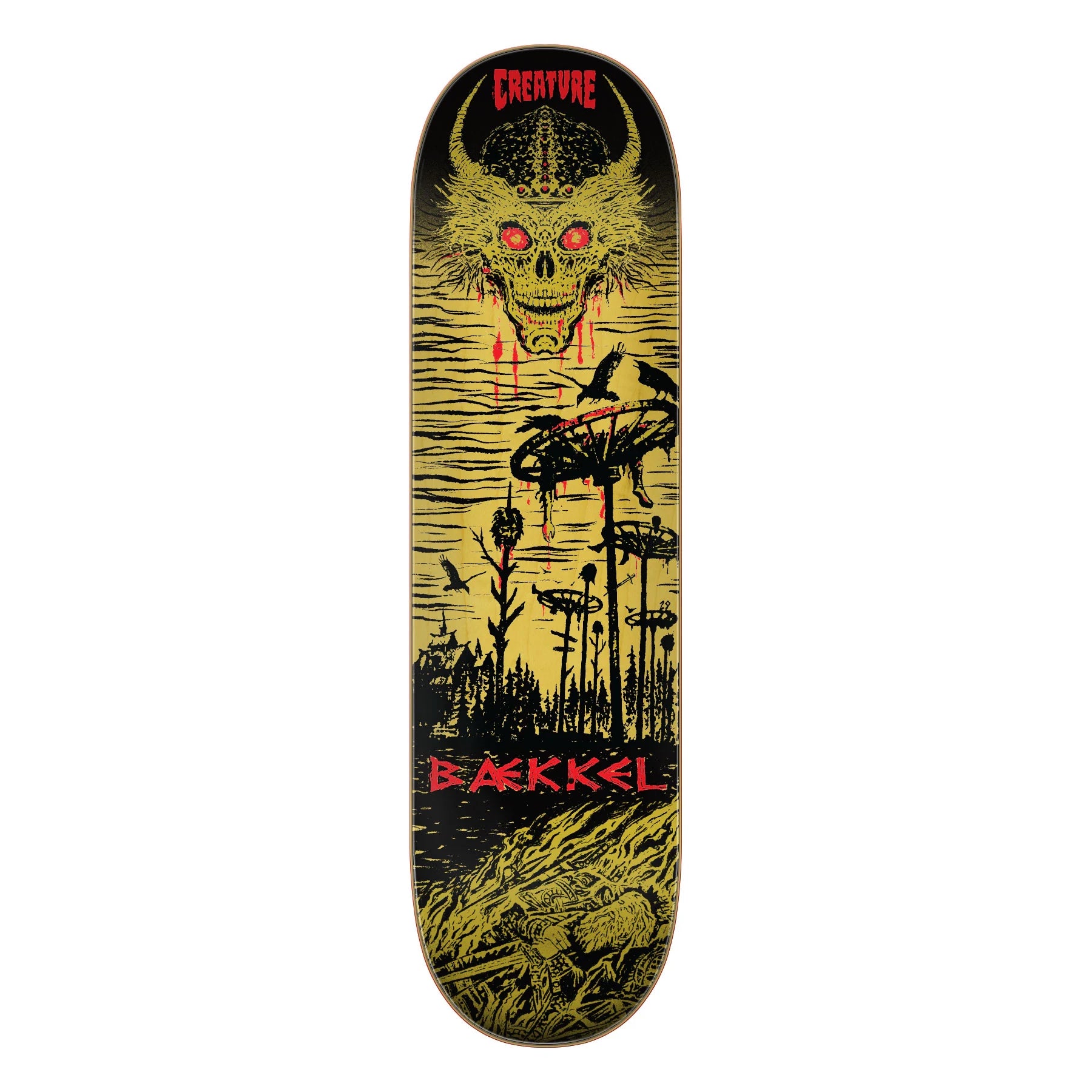 Skateboard Deck For Unparalleled Grip-Creature Baekkel Wasteland Pro 8.6" Skateboard Deck