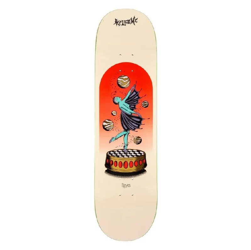 Skateboard Deck For High-Speed Tricks-Welcome Deck Dancer 8.5 Bone/Gold Foil