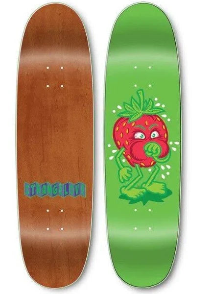 Skateboard Deck For Freestyle-Strange Love Cough Deck Green 8.875-(Flocked)