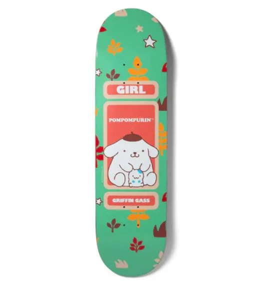 Skateboard Deck With Reinforced Core-Girl Deck 8.25 Gass Sanrio