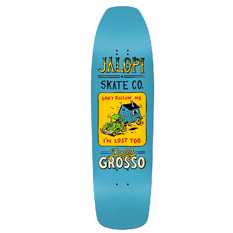 Skateboard Deck For Cruisers-AntiHero - Grosso Jalopi Returns 9.25 Square Top - Wheel Wells - Skateboard Deck