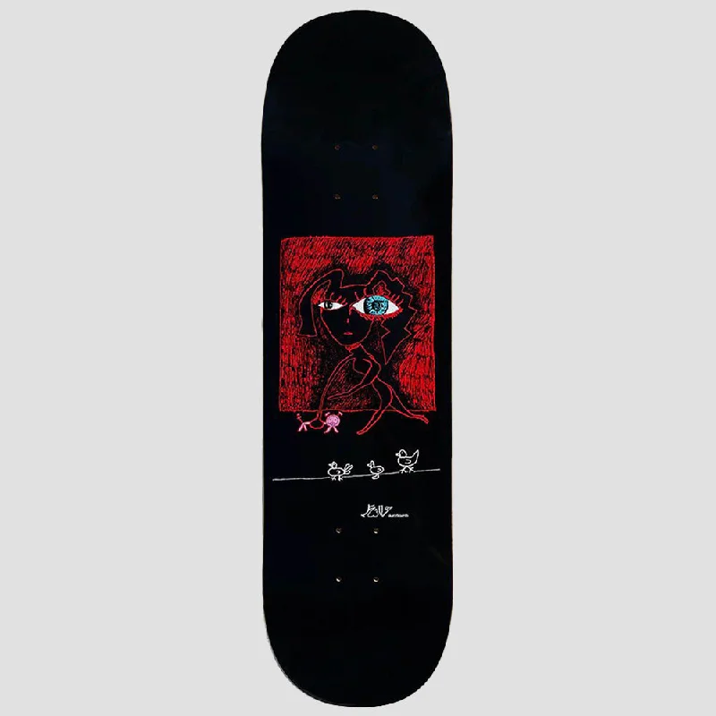 Skateboard Deck With Double Kicktail-Chickens Deck (Black)