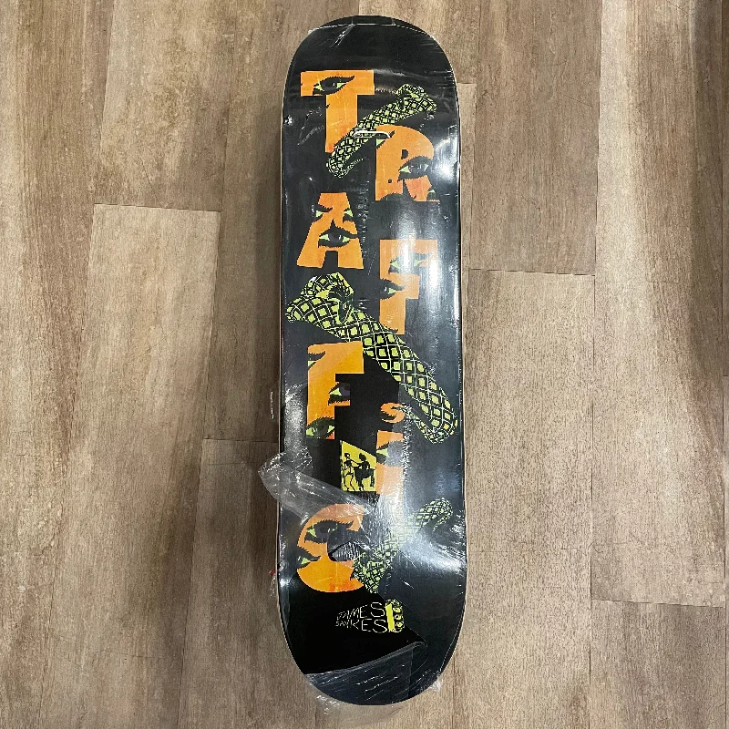 Skateboard Deck With Heat-Pressed Layers-TRAFFIC SKATEBOARDS SAYRES SNAKE DECK 8.25