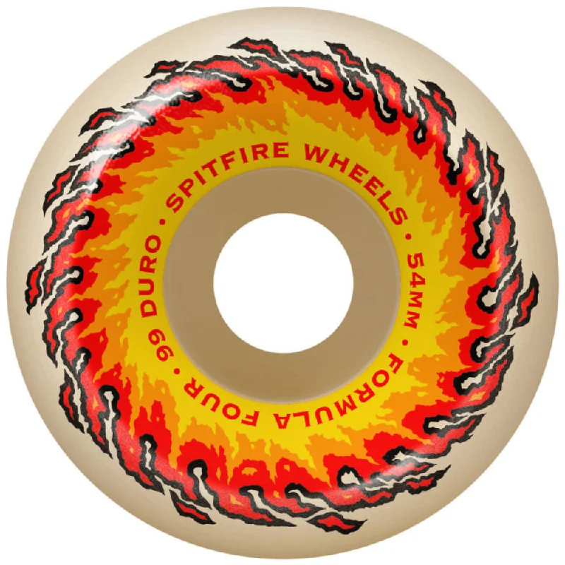 Skateboard Wheels For Extra Smooth Turns-Spitfire Conical OG Fireball Formula Four 99D 54mm - Skateboard Wheels