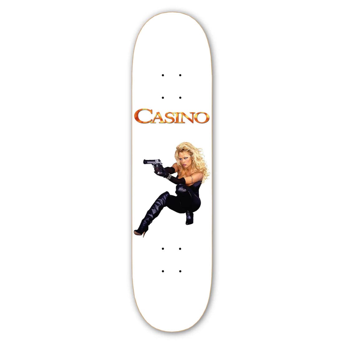 Skateboard Deck For Low-Weight Performance-Casino Skateboards 'Barb Wire' Skateboard Deck 8"