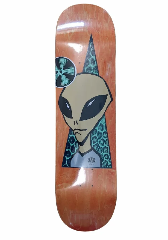 Skateboard Deck With Smooth Finish-Alien Workshop Deck 8.25 Visitor Brown Stain