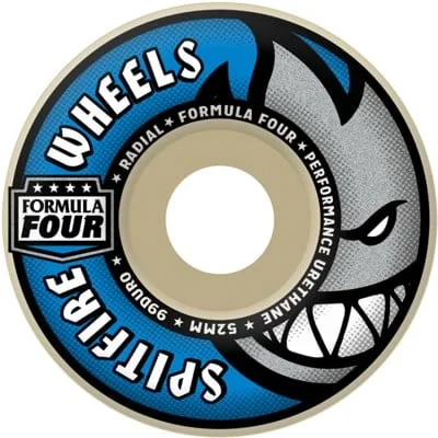 Skateboard Wheels For Effortless Slides-Spitfire Wheels Formula Four 99 Radial White 52