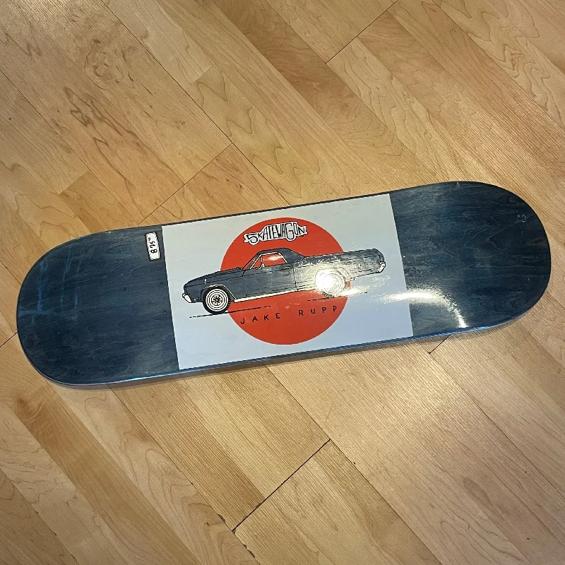 Skateboard Deck With Bamboo Construction-Skate Wagon Rupp Teal Deck