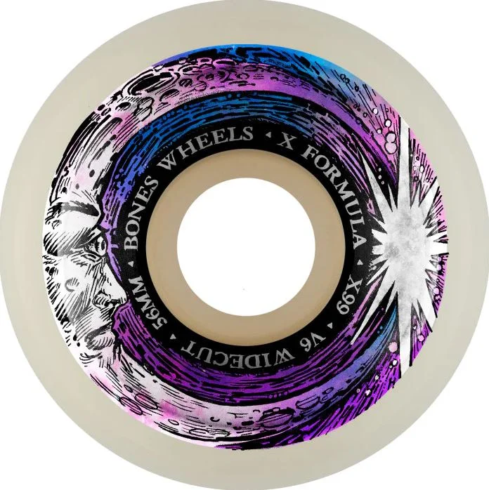 Skateboard Wheels For Maximum Riding Efficiency-Bones Wheels X99 56mm V5 99a Moon Beams