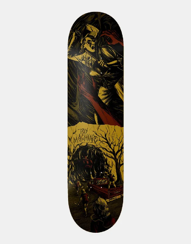 Skateboard Deck With Ergonomic Design-Toy Machine Martin Horror Show Skateboard Deck - 8"