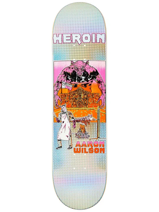 Skateboard Deck For Competitive Skaters-Heroin Aaron Wilson Hellscape Deck-(8.5)