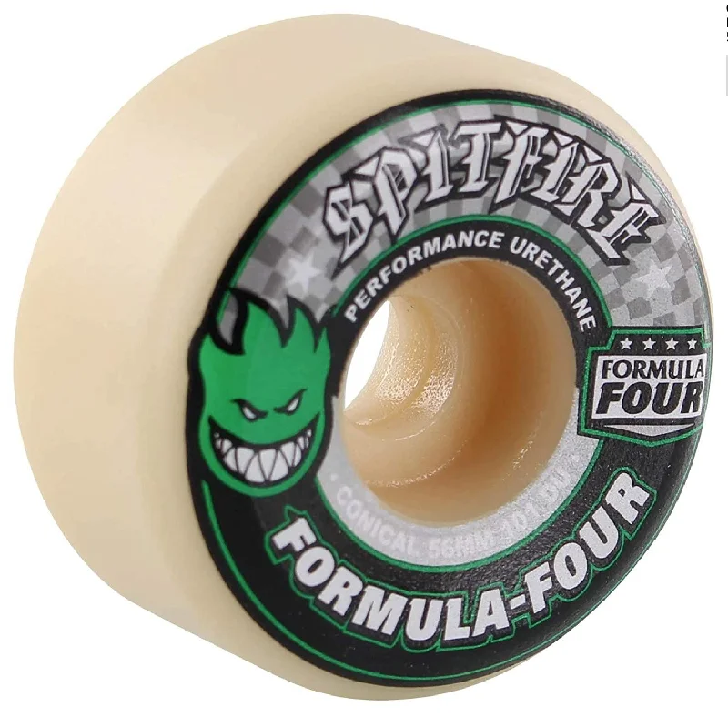 Skateboard Wheels With Ultra Grip-Spitfire Formula Four Conical 101D Wheels - (56mm)