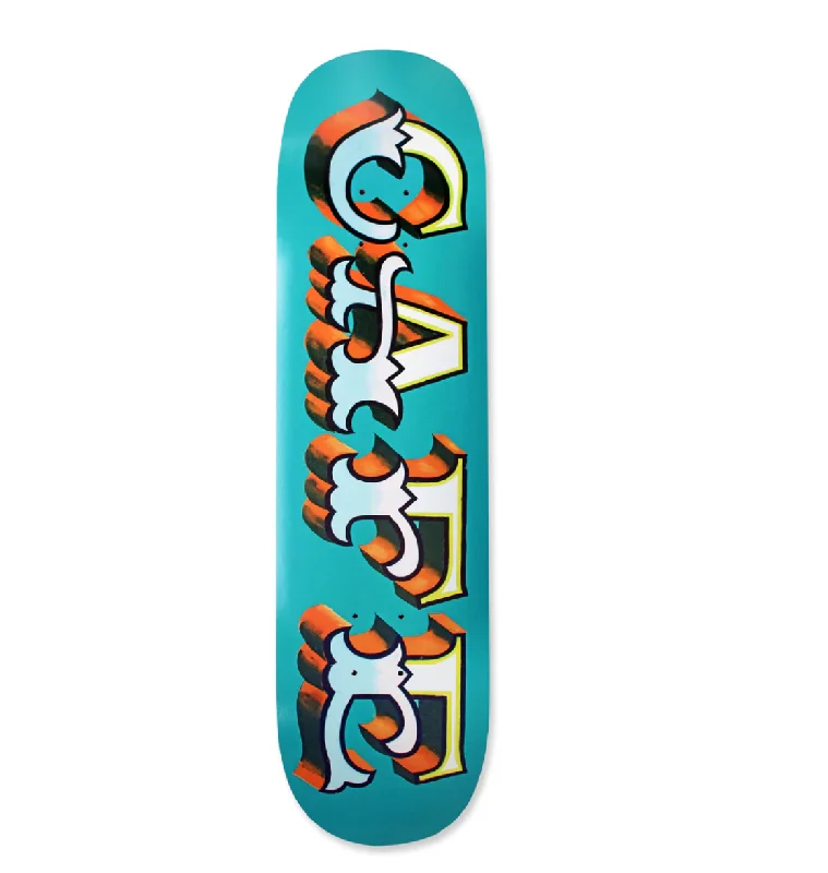 Skateboard Deck With Vibrant Colors-CAFE SKATEBOARDS MR.FINBAR C2 SHAPE DECK TEAL 8.25